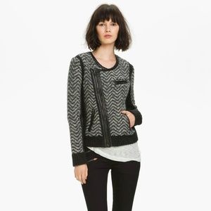 Rag & Bone Samantha Thick Knit Moto Jacket